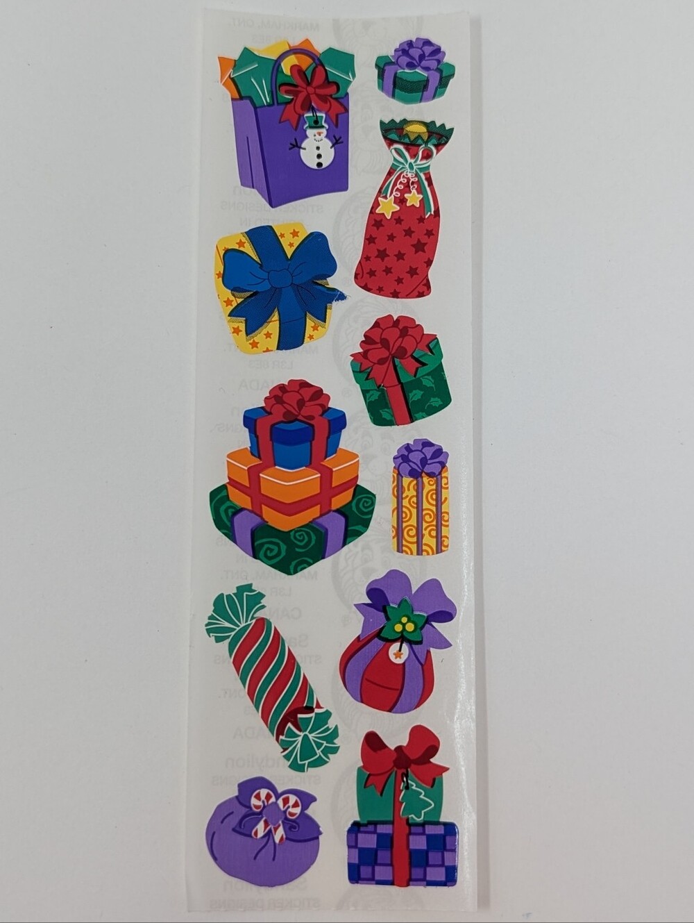 Sandylion Stickers Gift Wrap Presents Vintage